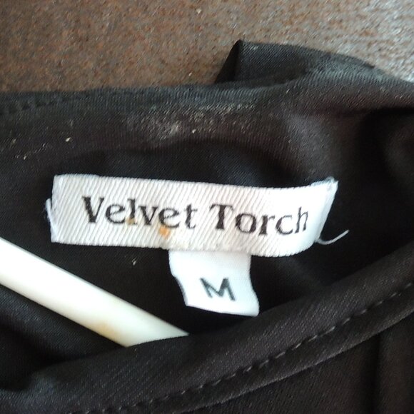 Velvet Torch Black Sleeveless Wide Leg Jumpsuit Size M - Picture 9 of 10